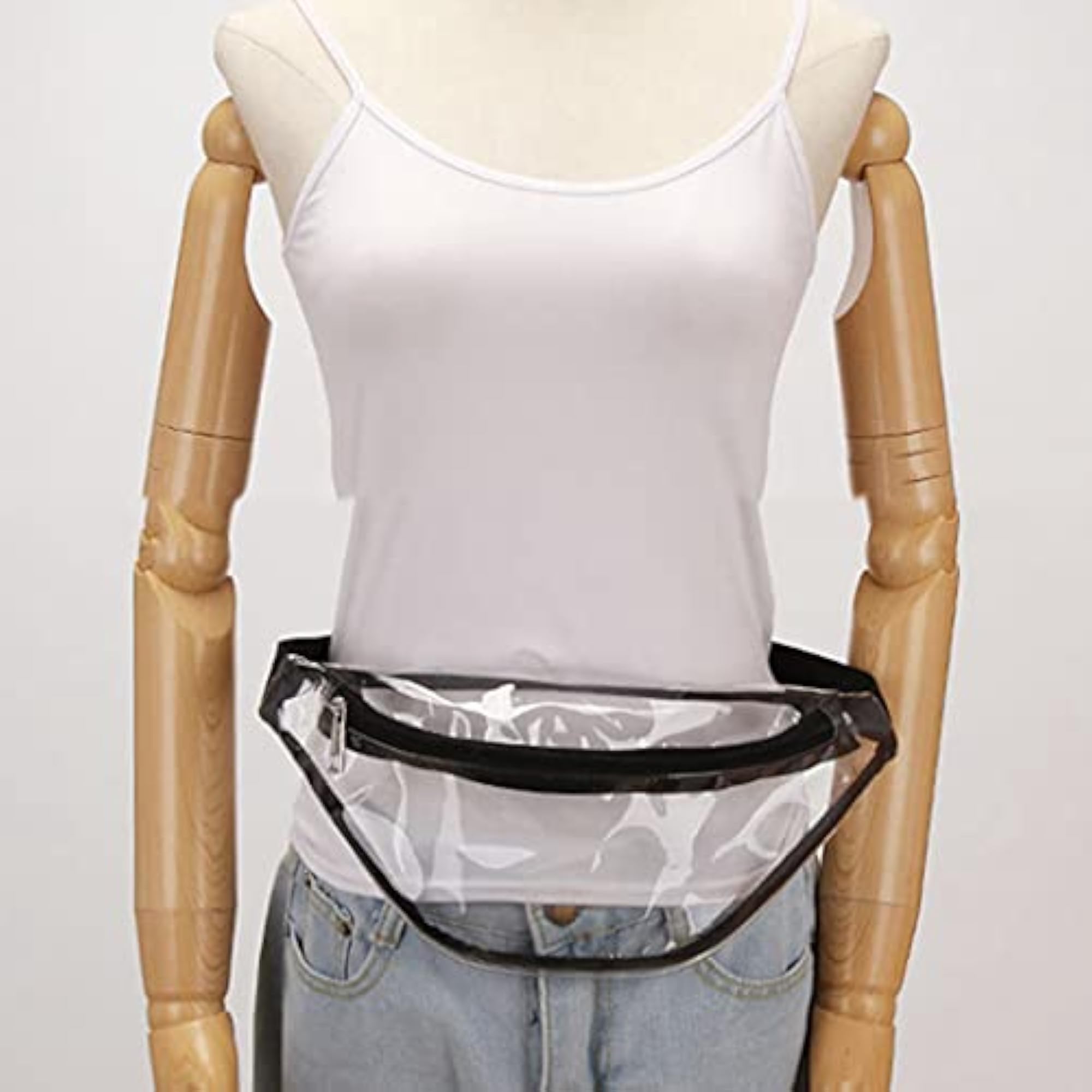 Transparent Polyester Crossbody Bag, Casual Fashion